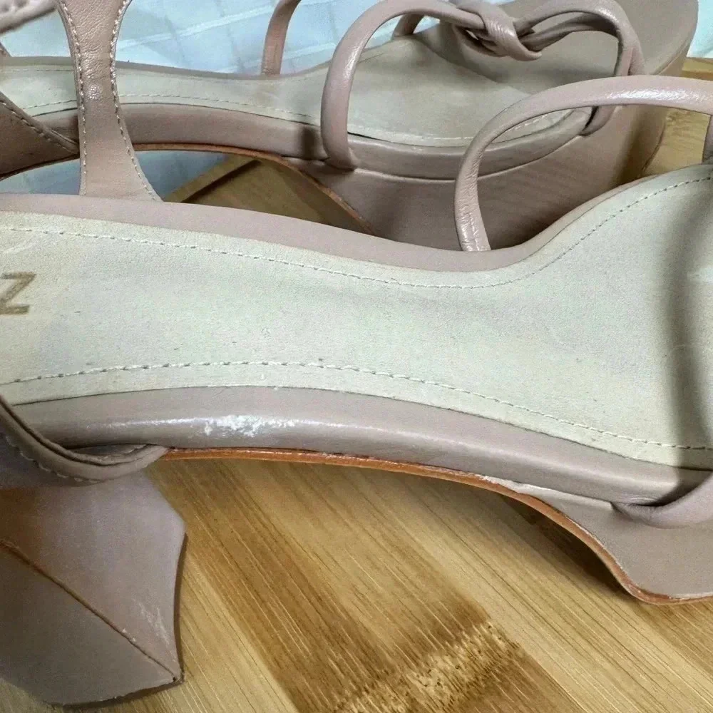 SCHUTZ Women’s 11 Platform Ankle Strap Nude Heels New Few Marks. See Pics